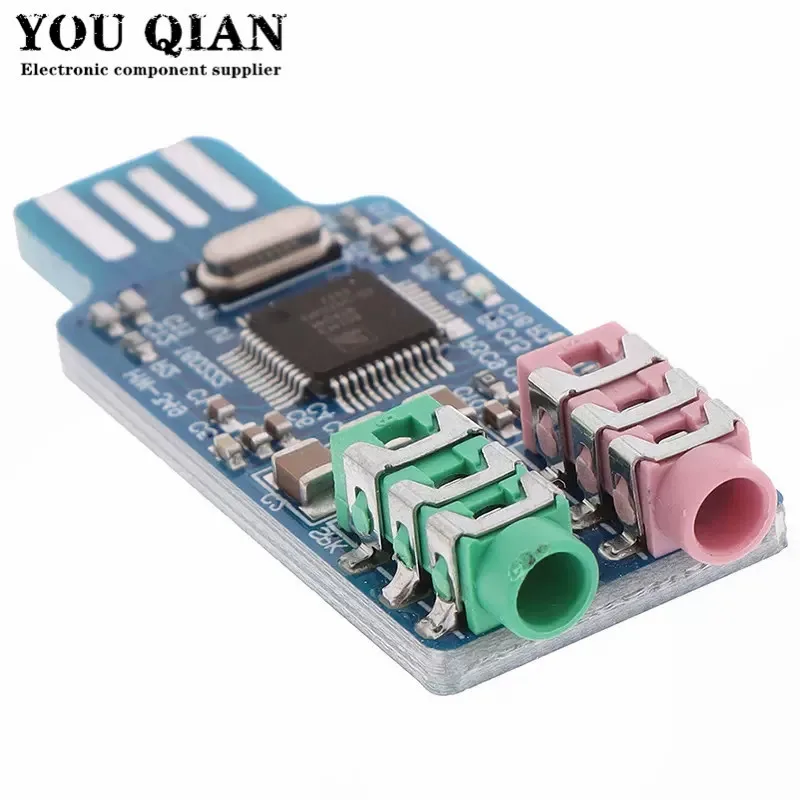 CM108 USB Drive Free Sound Card Laptop Computer External Sound Card Module