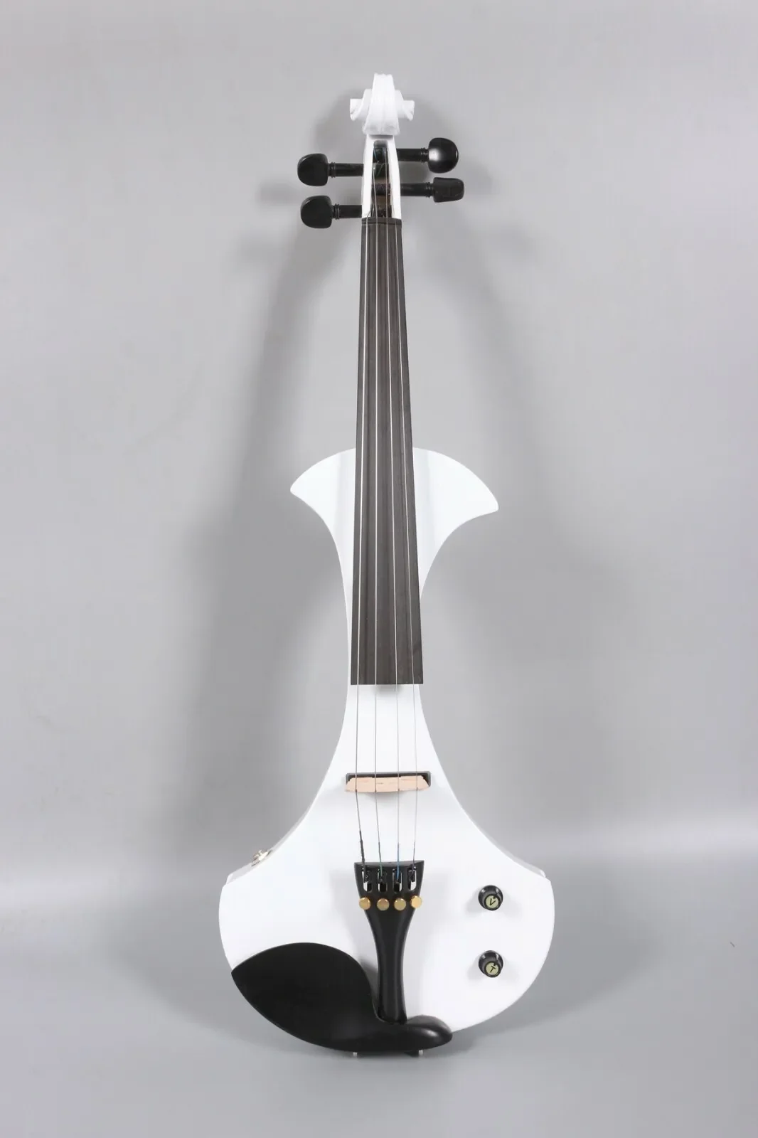 4 string 4/4 Full Size Electric Violin White Black Professional Ebony Fittings With Case Bow 4 string/5