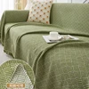 New Simple Polyester Cotton Sofa Towel with Tassels Edge Sofa Cover Two-sided Blanket Home Decoration Leisure Relax Beach Towel 2