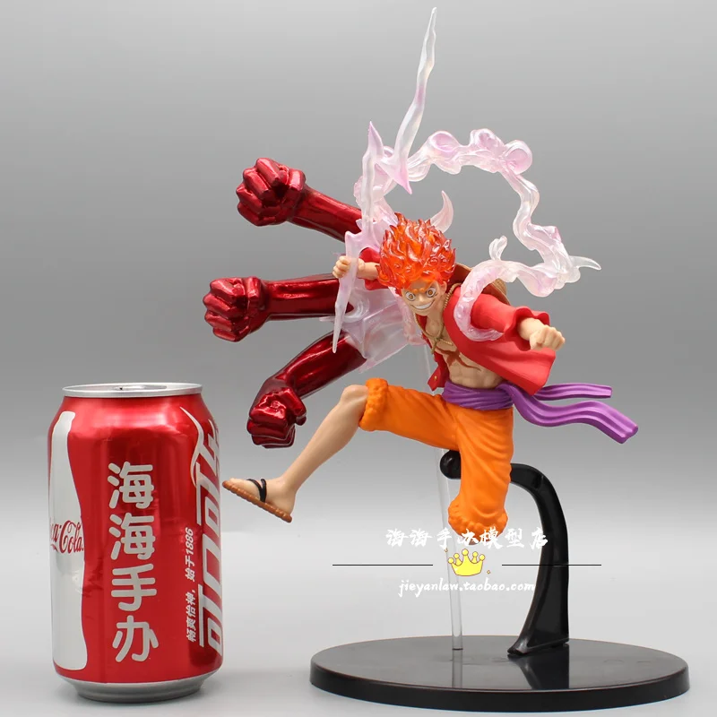 Figura de anime GK One Piece de 26 cm, Wano Gear 4, Luffy, 2 piezas de cabeza, estatua, figuras coleccionables, modelo de decoración, juguete, regalo de Navidad