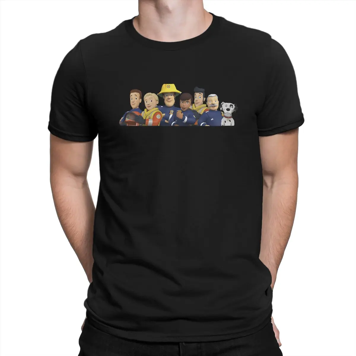 Fireman Sam Anime Funny Tshirt Graphic Men Top Vintage Punk Summer Clothing Cotton Harajuku T Shirt