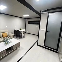 Maison conteneur extensible complète, préfabriquée, modulaire, petite maison étanche avec cuisine et salle de bain, prête à vivre, villa portable 2