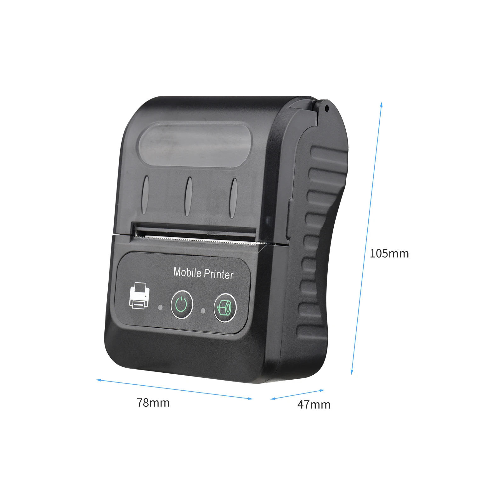 Bisofice PT280 Portable 58mm Receipt Thermal Printer 2 Inches Mini Mobile Pocket Printers Wireless BT for Office Market Resta