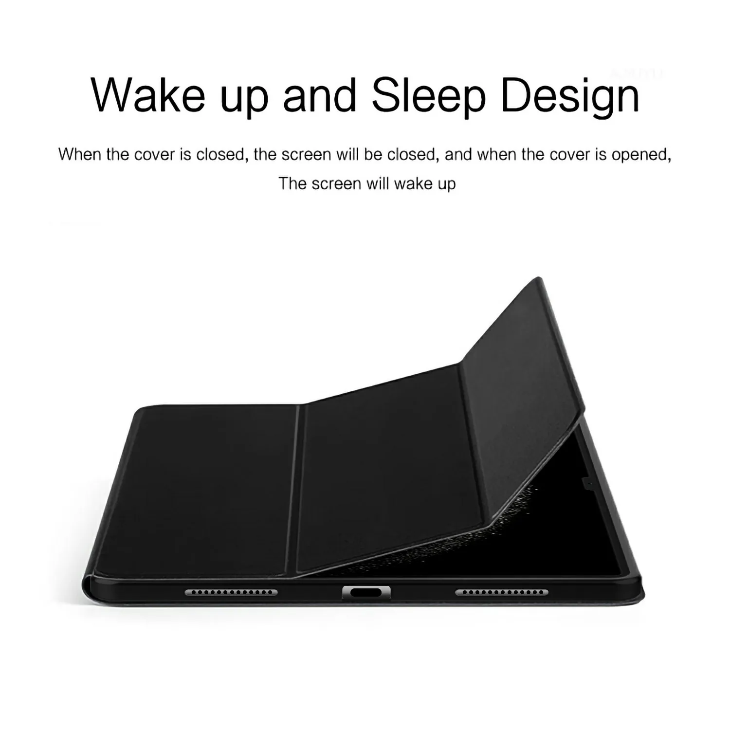 Premium PU Leather Trifold Stand Cover