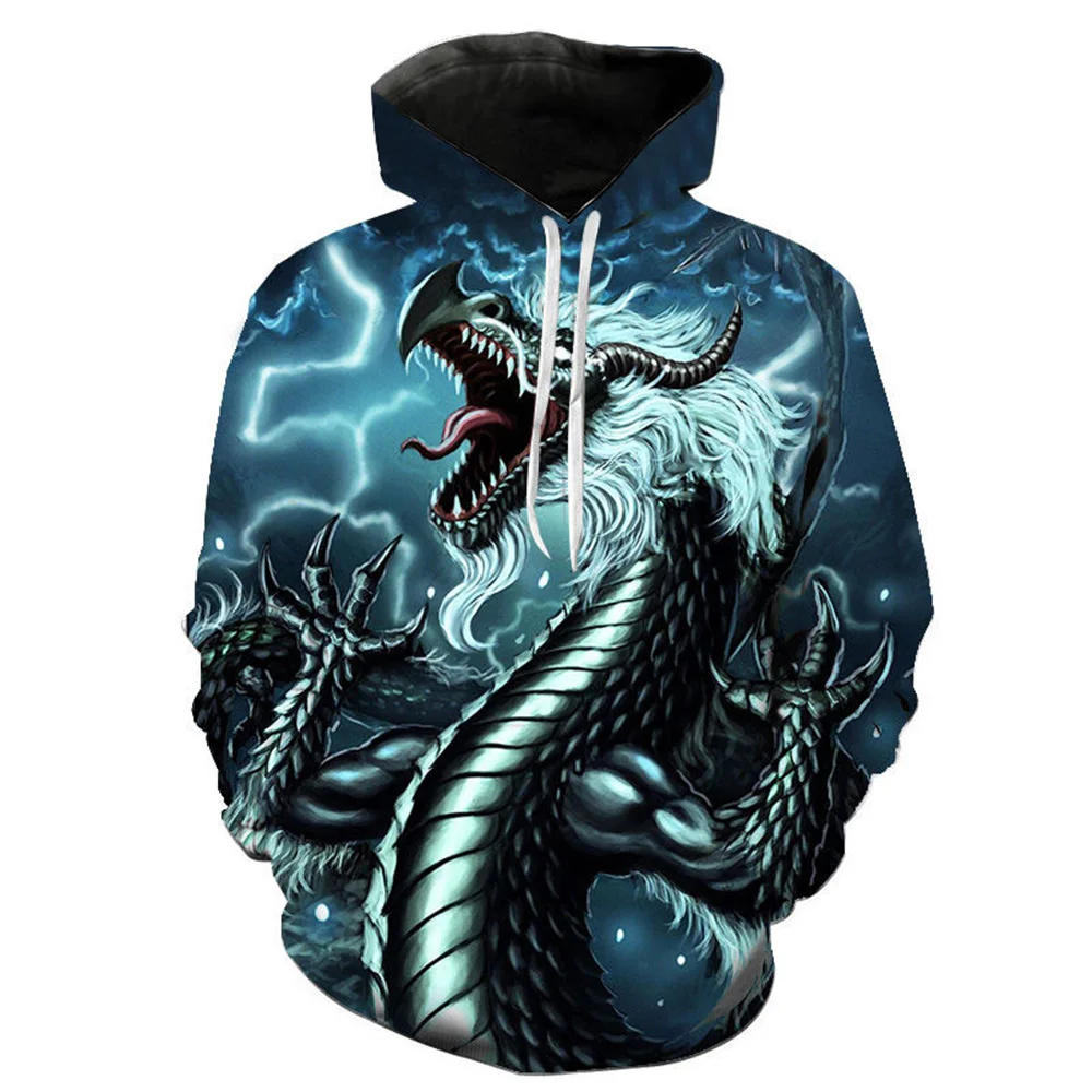 Dragon China 3d Print Men Hoodie Laxity Casual Fashion Popular Streetwear Trend Autumn And Winter Sweatshirt Oversized Clothing