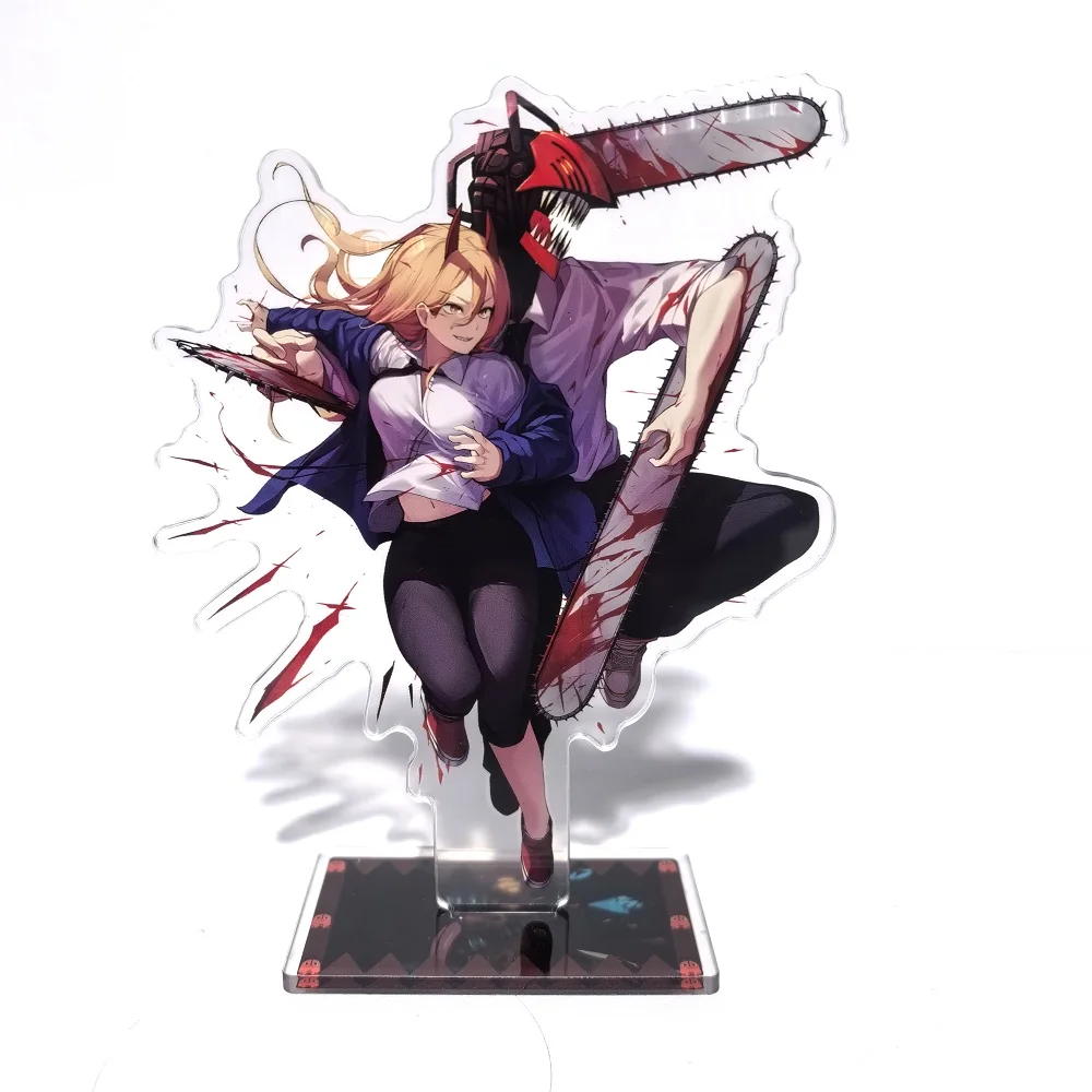 15CM Chainsaw Man Anime Figure Acrylic Stand Decor - Adult Collection Desktop Ornament