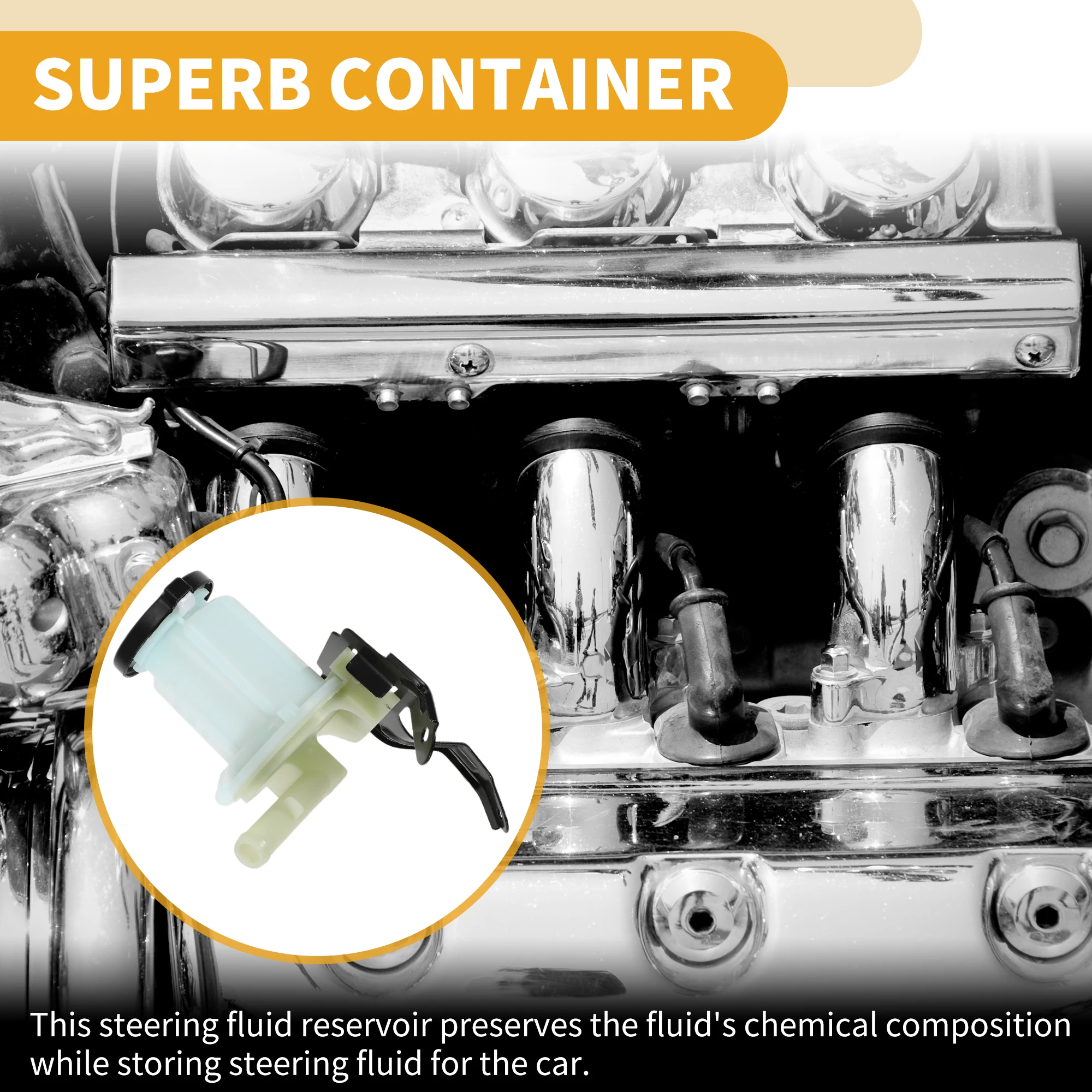 UXCELL Automotive Power Steering Reservoir No.4436002070 for Toyota Corolla 2003 2004 2005 2006 2007 2008