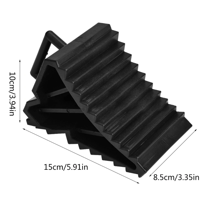 Wheel Chock with Handle Vehicle Car Truck Wheel Tire Chock Stoppers Block Antisl