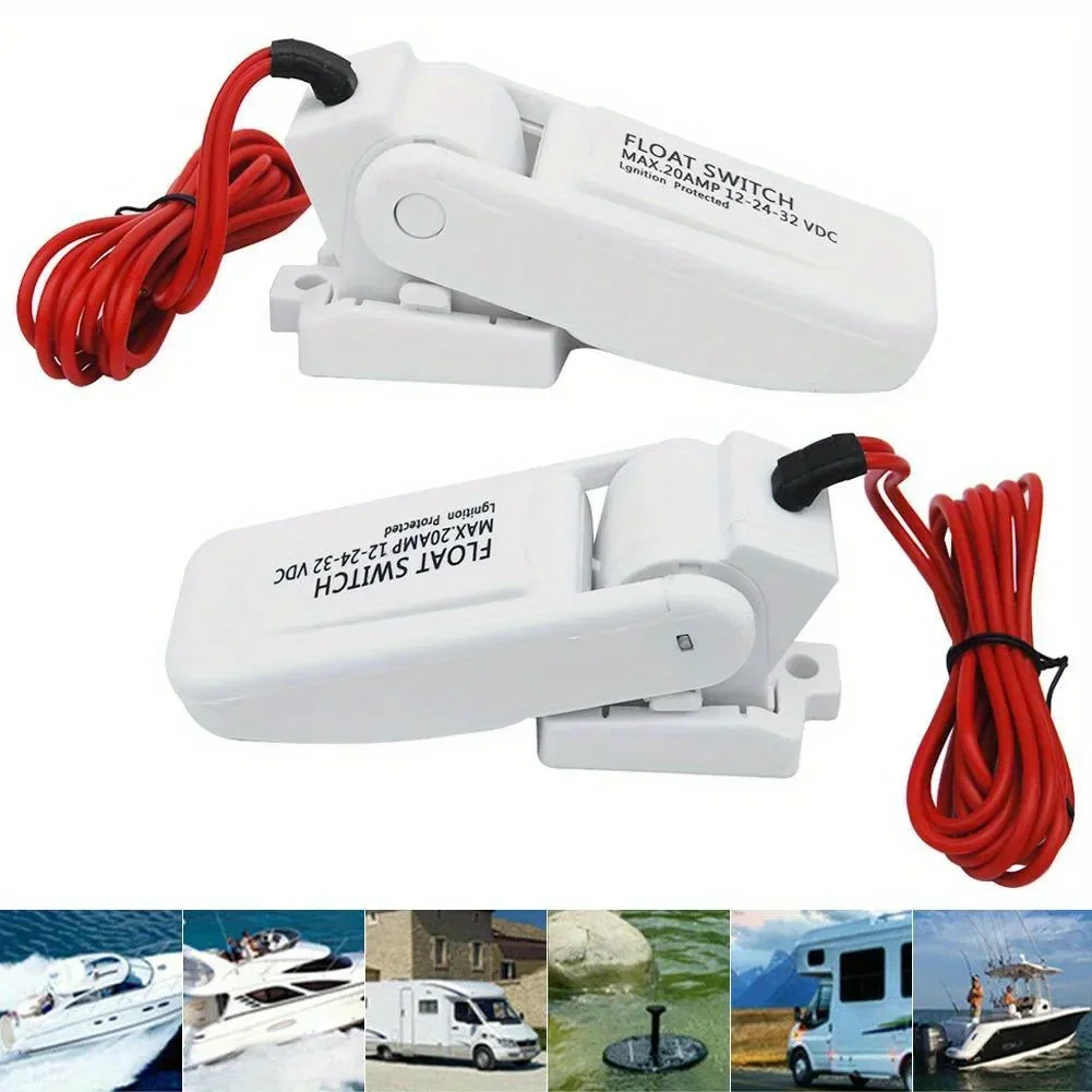 12-24-32V Bilge Pump  Automatic Electric Water Pump Boat Marine Float Switch Water Level Controller Flow Sensor Switch