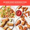 MicroCrisp Countertop Digital Microwave Oven, Unique "Cook & Crisp" Power Combo, 1.0 Cu Ft, Dual-Cook 1000W Microwave + 1500W 5
