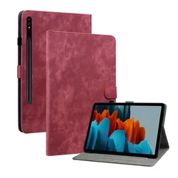 Premium TPU Tablet Case with Card Slots - Tab S7 FE 12.4inch (Red)