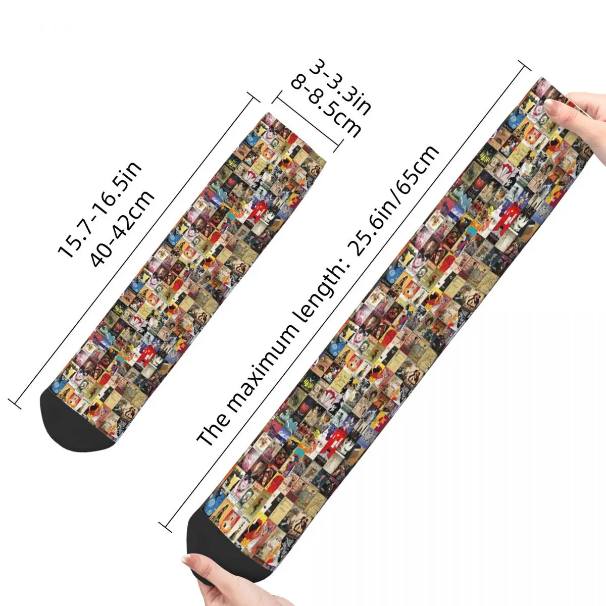 Hot Sale Opera Fashion Funny Printed Polyester Long Socks Harajuku Comfortable Breathable Happy Gift sockings For Unisex