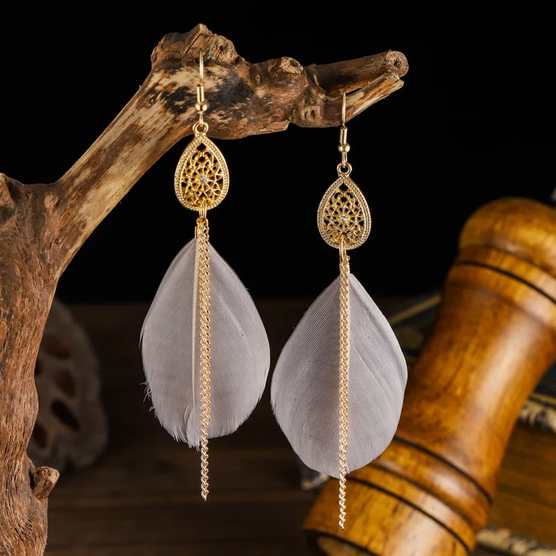 Orecchini Pendenti In Perline Di Vetro Fatti A Mano In Stile Bohemien Da Indossare Tutti I Giorni E Come Regalo Blu