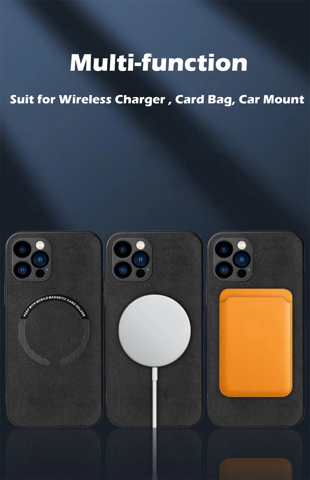 Suede Fur Leather Magnetic For Magsafe Wireless Charge Case For iPhone 13 12 Mini 11 Pro XS Max XR X 8 7 Plus Shockproof Cover