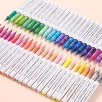 9-Colors Acrylic Marker Pen Stackable Color Straight Liquid Colour Pen Quick Drying Smooth Writing Art Watercolor Pen Graffiti 2