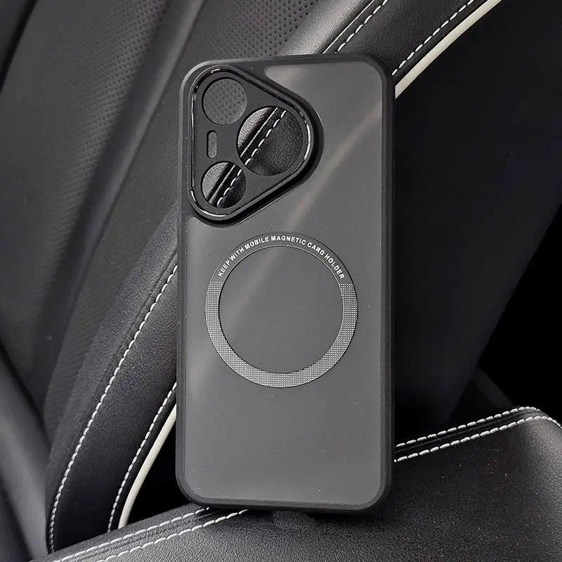 Luxury Armor Acrylic Transparent Magnetic Back Cover with Magsafe