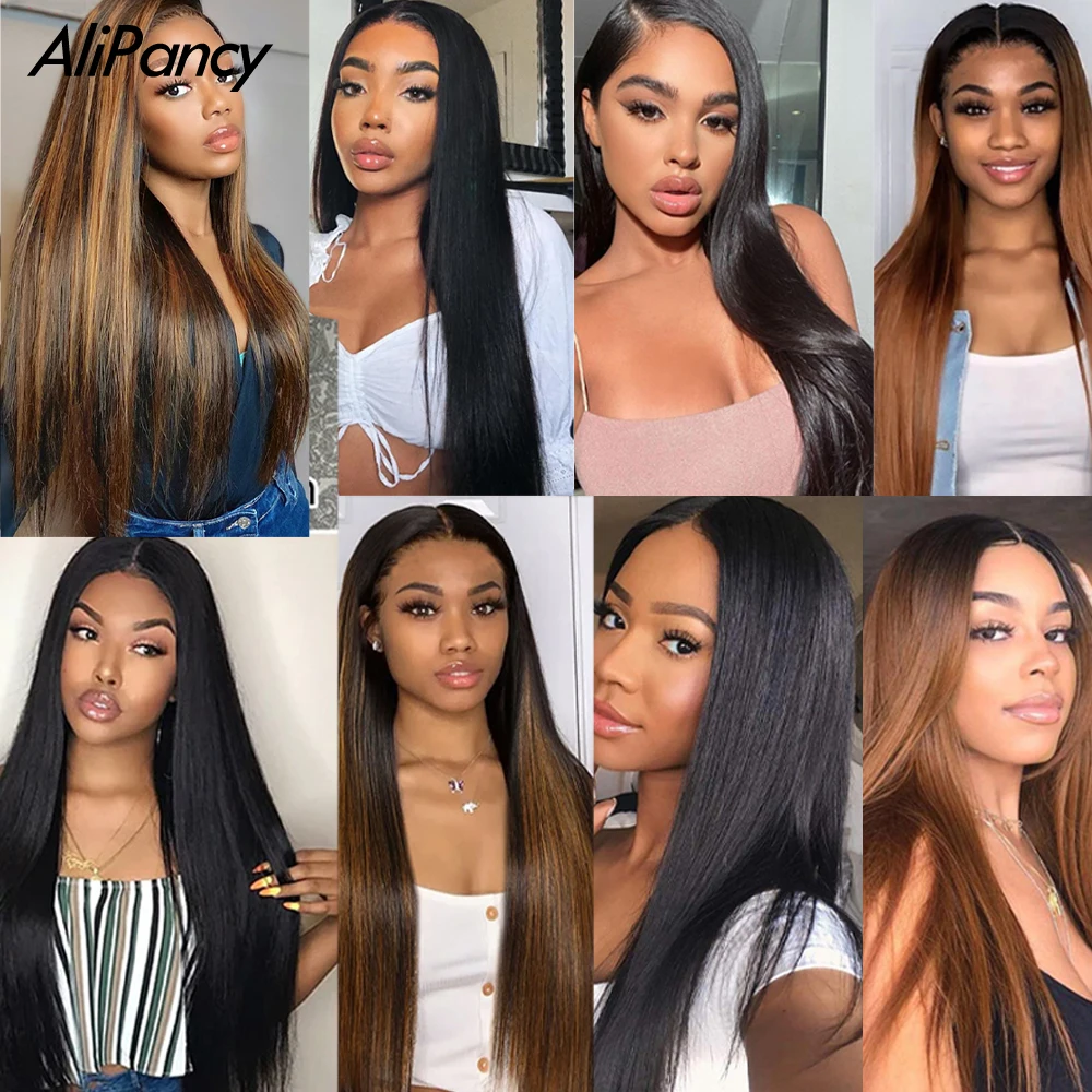For Women Synthetic Ariel Straight Pony Hair Bundles Crochet Braids Hair Braiding Hair Ombre Brown Crochet Hair Extensions 6