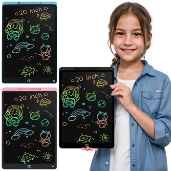 Tavoletta da disegno per bambini da 16/20 pollici, grande blocco da disegno elettronico con schermo colorato, tavolette grafiche digitali giocattolo