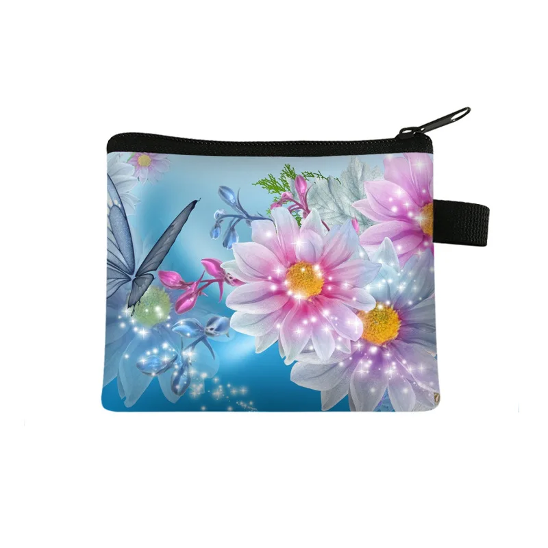 Portamonete Carteira Portfel Cartera Mujer Femminile Corto Fiore Carino Zero Portafoglio Semplice Borsa Per Carte Billetera Monedero Mujer Carteras