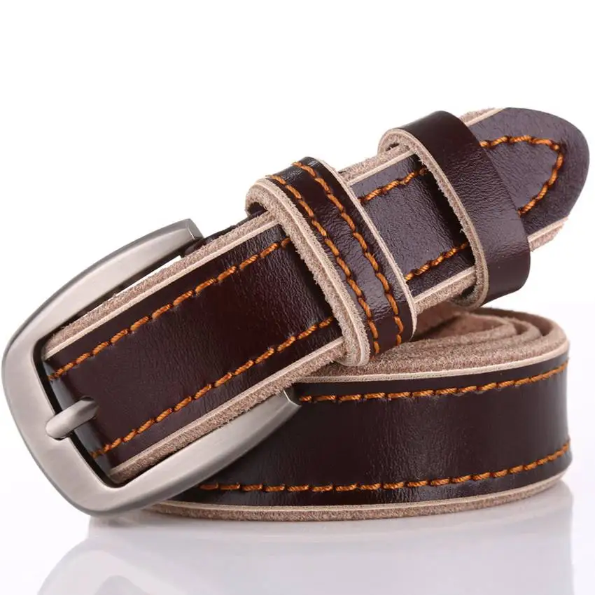 

Women Genuine Leather Belt Female Waistband Designer Belt Pin Buckle Belt Width:2.8cm Length:100-105cm