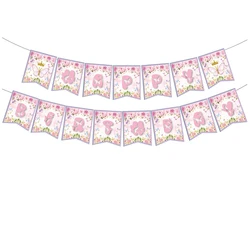 Butterfly - Themed Birthday Party Supplies Set - Banner, Paper Plates, Cups, Napkin, Cake Topper (Brown)