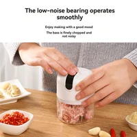 B83B-USB Rechargeable Portable Food Chopper Wireless Garlic Pounder For Chopping Garlic, Ginger 4