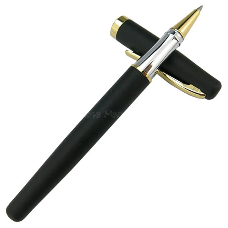 Duke 209 Vintage Roller Ball Pen Metal Advanced Steel Pen Matte Black With Gold Clip Professional For Writing Ink Pen GR001 duke steel зеркало