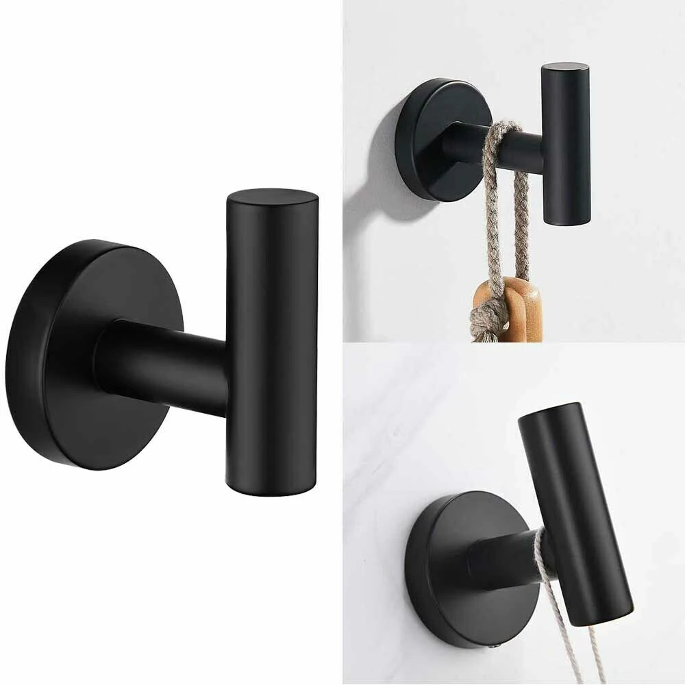 Description Picture 5 of item1/2Pcs Stainless Steel Silver Bathroom Hardware Set Towel Rack Toilet Paper Holder Towel Bar Hook Bathroom Accessories