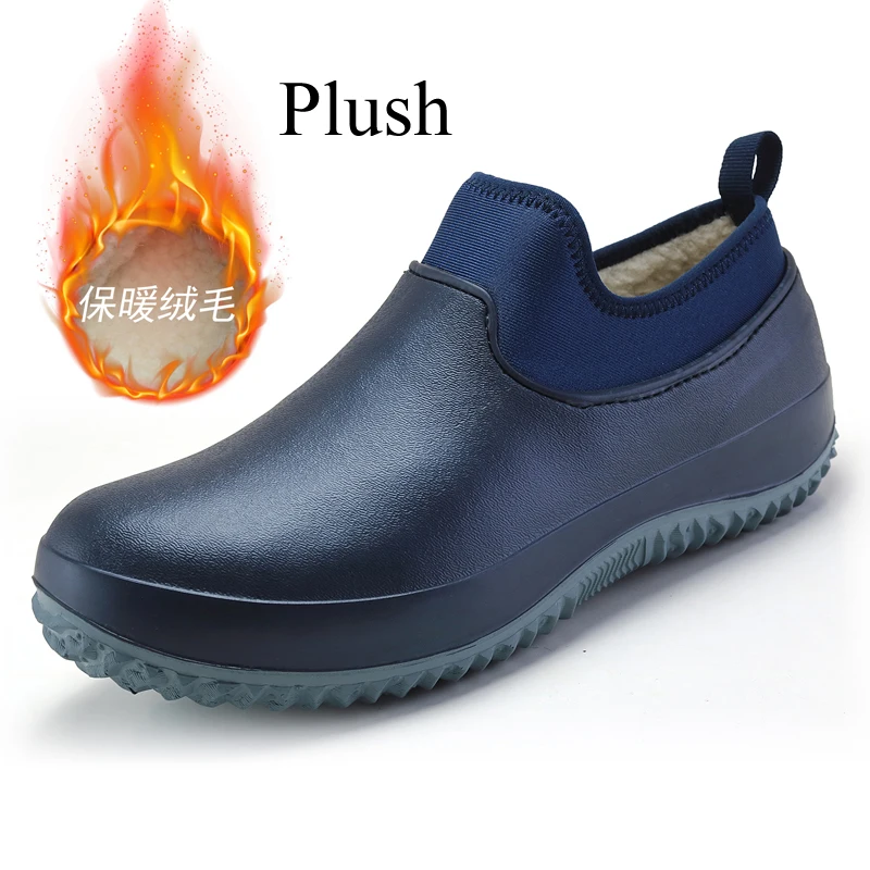 Koksschoenen voor heren - antislip oliebestendige waterdichte veiligheidswerkschoenen comfortabele verpleegkundige schoenen voor tuinman mannen vrouwen binnen en buiten chef-kok klompen voor keuken
