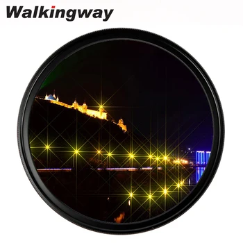 WalkingWay-스타 라인 스타 필터 렌즈 사진 4 6 8 라인 가변 카메라 필터, 40.5 49 52 55 58 62 67 72 77 82mm dslr용