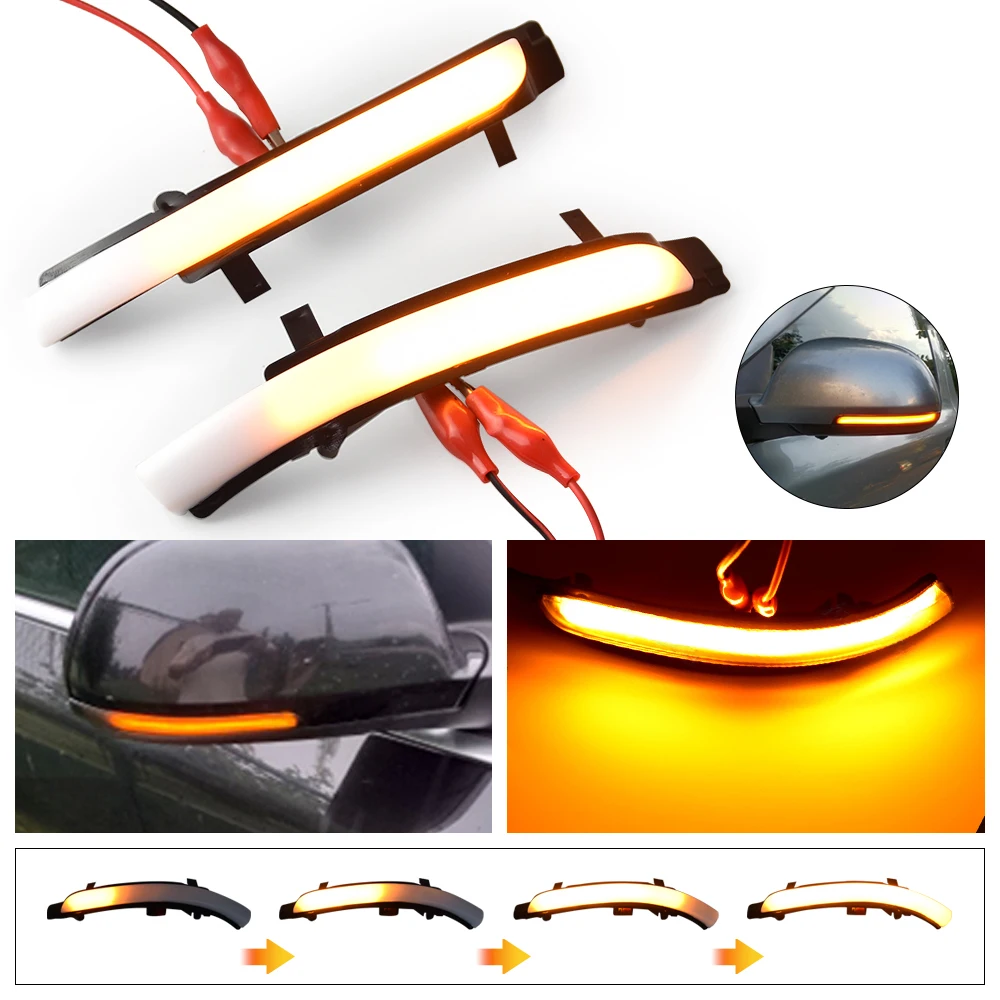 

Rearview Mirror Repeater Dynamic Blinker For Skoda Octavia MK2 A5 SuperB B6 3T LED Turn Signal Light 2009 2010 2011 2012