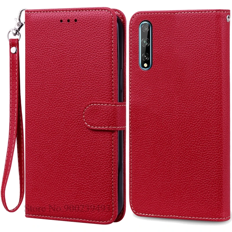 Luxurious Soft TPU Leather Flip Wallet Phone Case with Strap and Card Slots