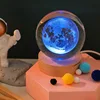 Crystal Ball LED Night Light Colorful Saturn Solar System 3D Moon Table Lamp USB Bedroom Atmosphere Lamp for Birthday Kid Gift 5