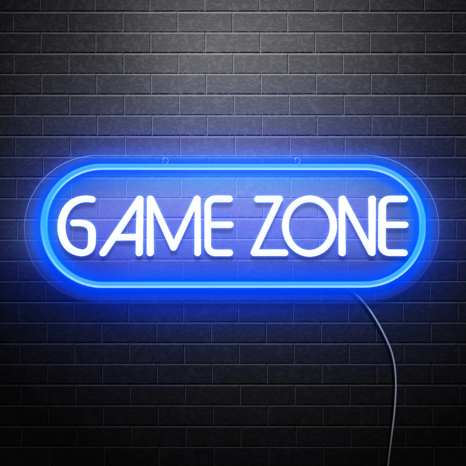 Неоновая вывеска Game Zone с регулируемой яркостью светодиодный неоновый светильник