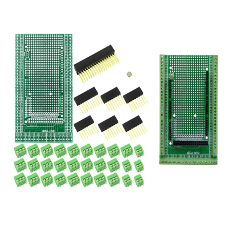 Compatibile Con Mega2560 Kit Scheda Di Schermatura Per Morsettiera A Vite Prototipo Pcb A Doppio Lato Per Arduino Mega 2560 R3