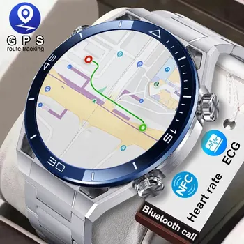 2024 LIGE NFC ECG PPG 블루투스 통화 스마트워치, GPS 트래커, 모션 팔찌, 화웨이 워치, 궁극의 스마트 워치 남성용 피트니스