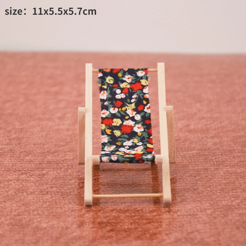 1:12 Dollhouse Miniature Metal Fishing Rod Model Doll Life Scene Decoration Mini boat Mini beach chair Gift Dolls Accessories 