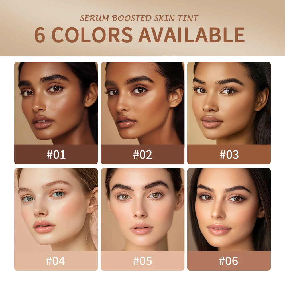 Foundation Stick  Serum Boosted Skin Tint Balm Silky Texture Moisturizing Coverage Plumper Natural Even Skin Tone Travel Makeup 4