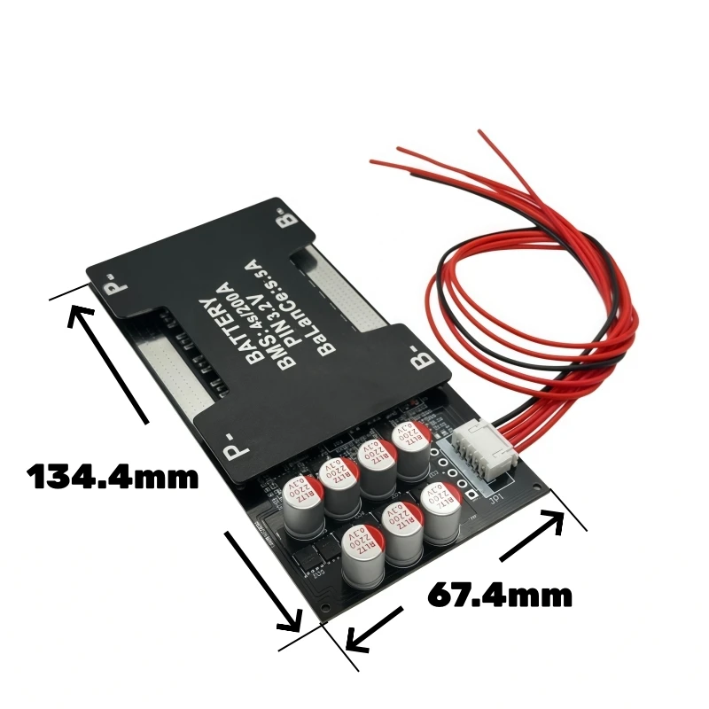 4S LiFePO4 배터리 보호 보드 14.6V 2000W 배터리 관리 시스템 150A/200A/300A (5.5A 액티브 밸런싱 기능 포함)