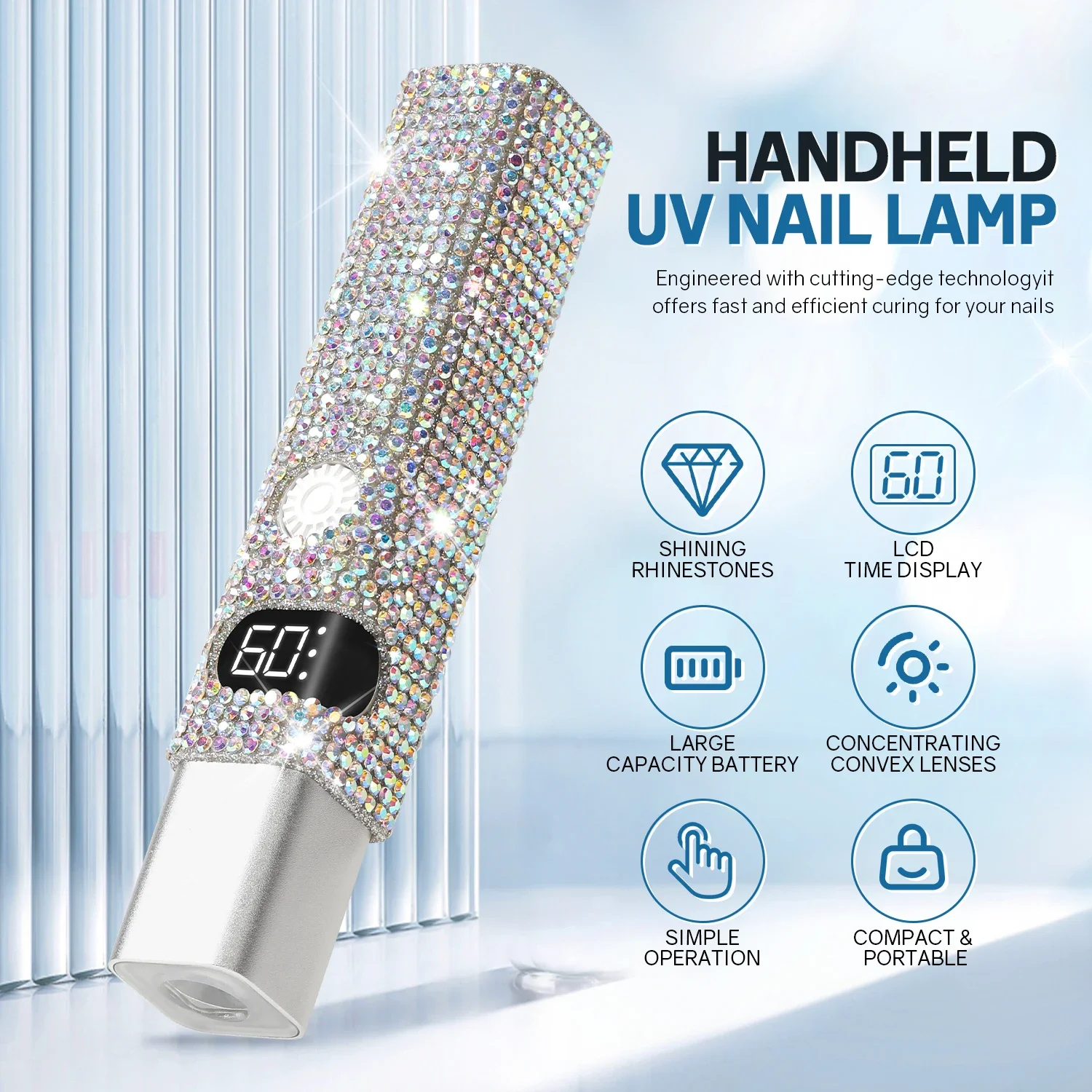 Portable Mini UV Nail Lamp For Gel Polish Quick Dry Flashlight Pen USB Nail Dryer Machine UV LED Nail Lamp For Gel Varnish Tools 2