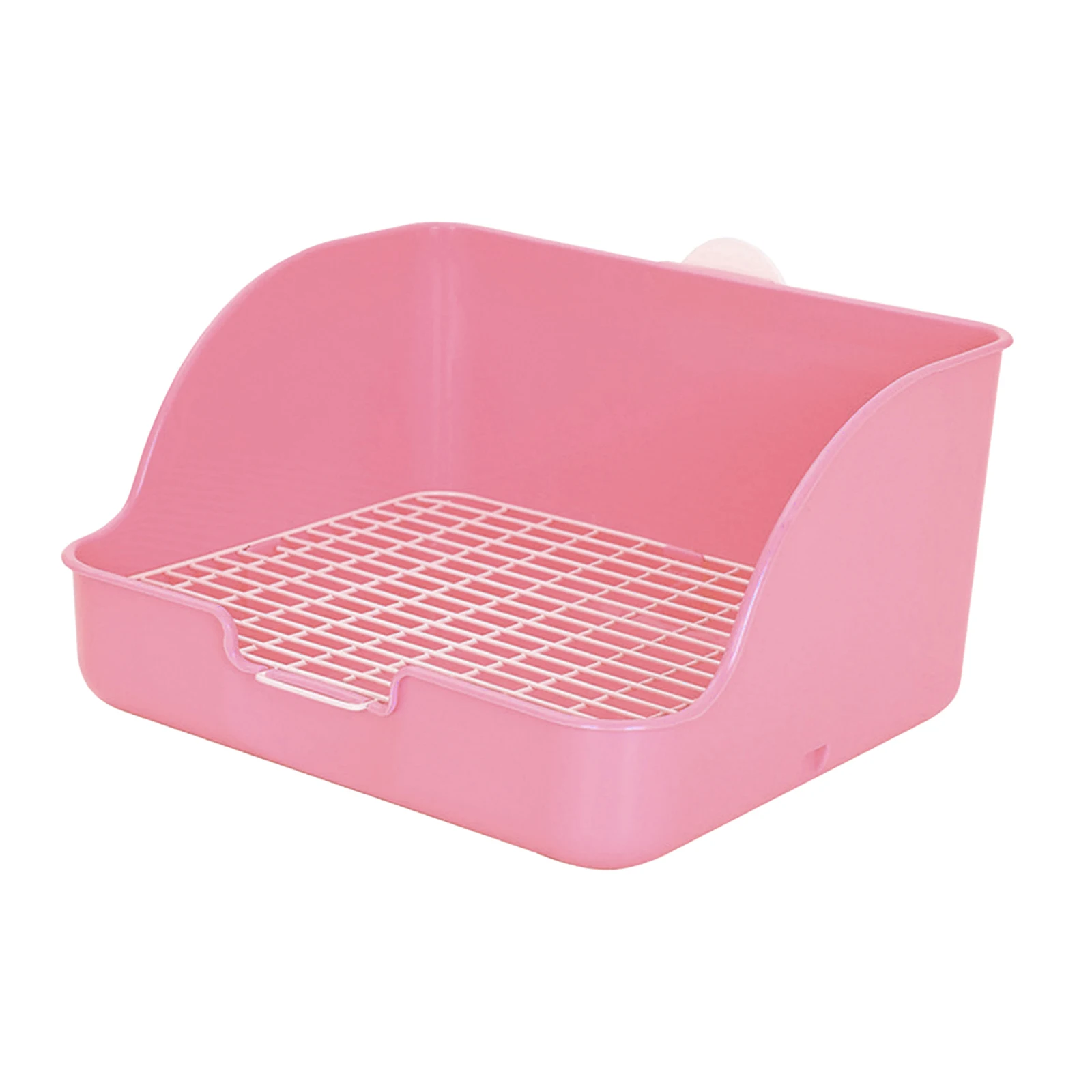 PP Plastic Rabbit Litter Box Rectangular Pet Toilet Chinchillas Bunny Potty Trainer Corner Small Animal Litter Pee Pan 6