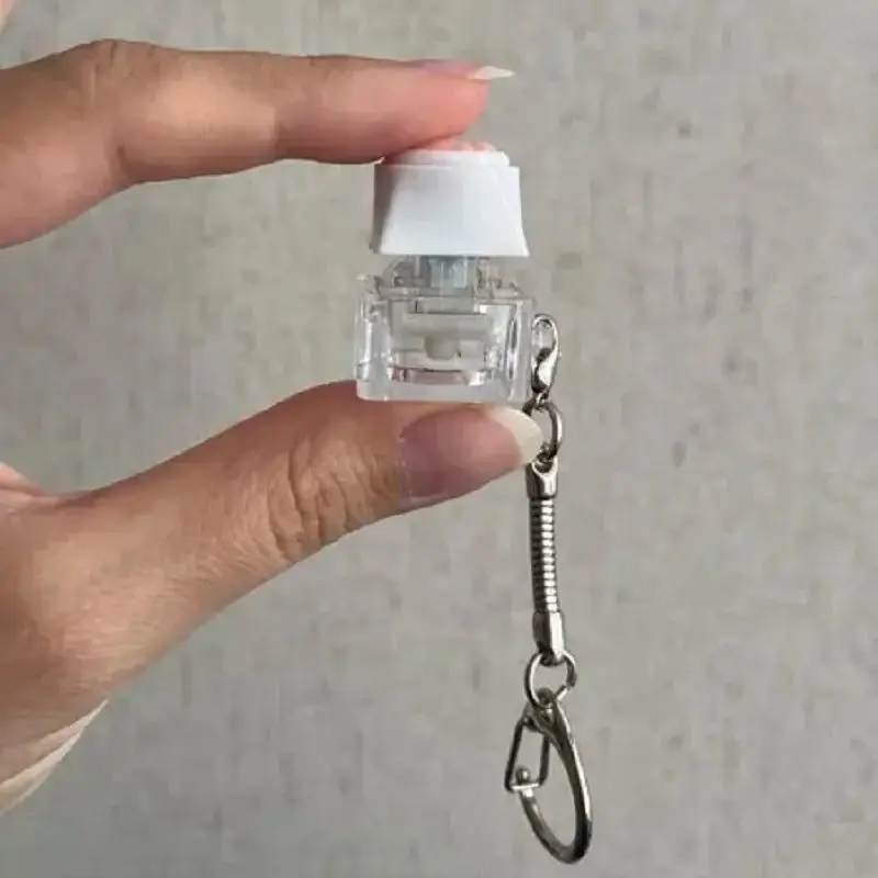 키보드 키 체인 Fidget 장난감 고양이의 발 Keycap Fidget Clicker 열쇠 고리 감압 장난감 귀여운 고양이의 발 스트레스 릴리프 선물
