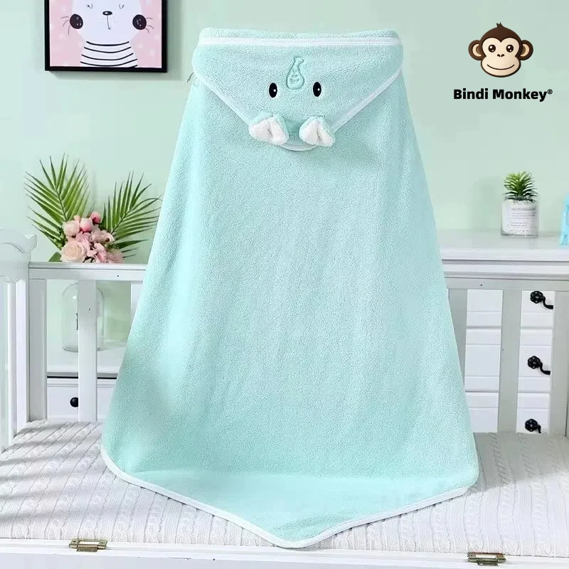 Baby Bath Towel Soft Warm Sleeping Swaddle Wrap for Girl Boy Coral Fleece Newborn Blanket Toddler Hooded Baby Stuff Bathrobe Bab 5