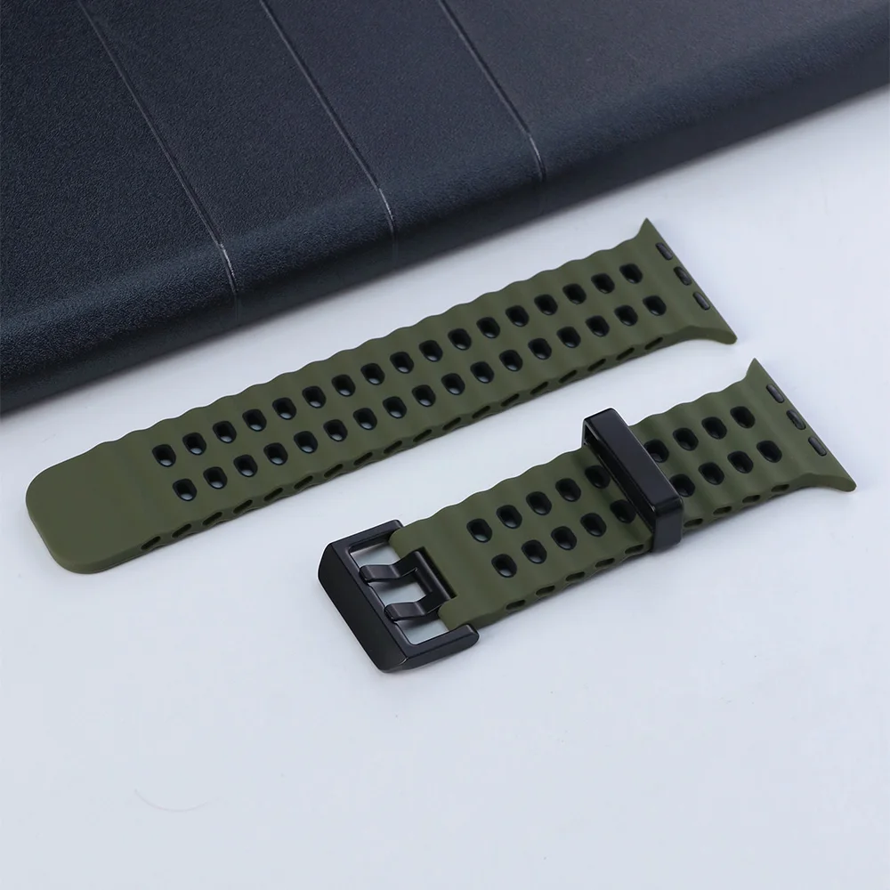 ตัวเลือกสินค้า สายซิลิโคนระบายอากาศ iWatch Ultra 45-49mm ใส่ได้ทุกรุ่น