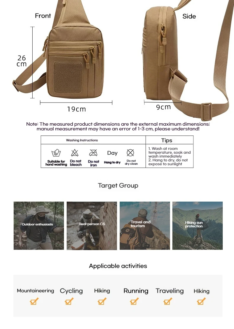 Tactical Shoulder Chest Bag Image 10