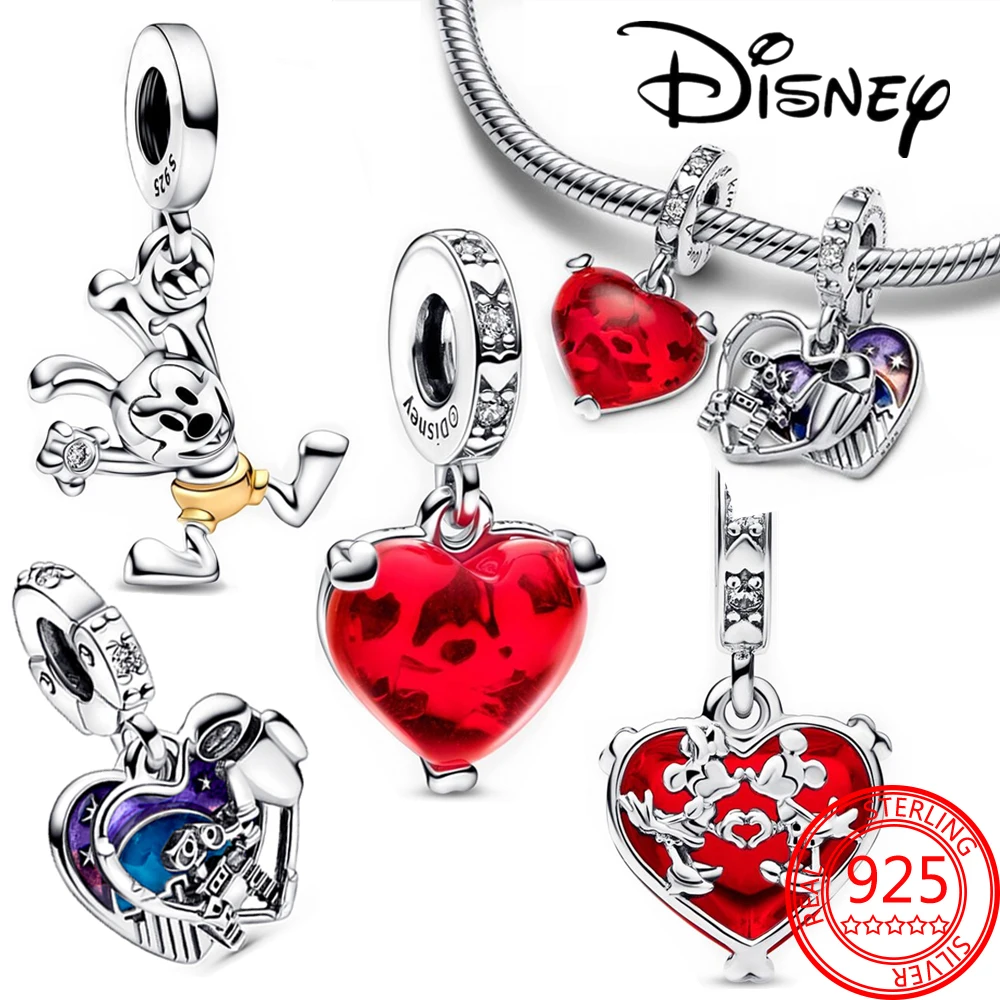 925 Sterling Silver Airplane Charm Sterling Silver Mickey Mouse Charm