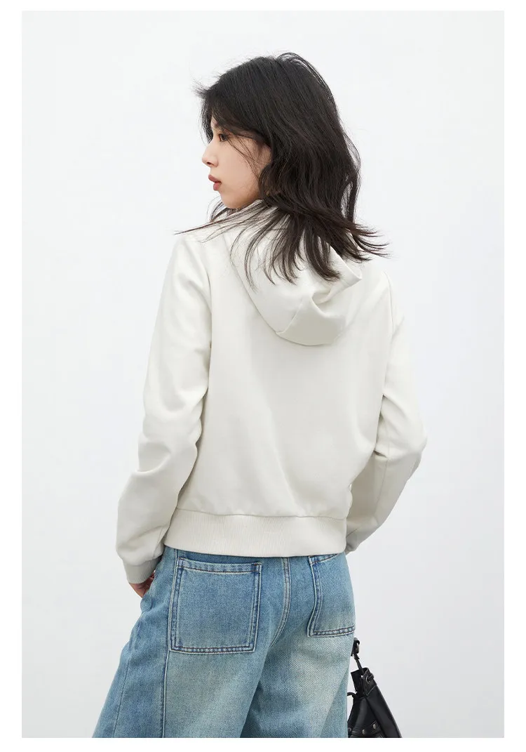 CHIC VEN Fashion Women Sweatshirts Solid Slim New Hooded Warm Female Jacket Short Sportswear for Woman Spring Autumn 2026
