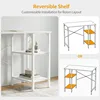 Small Computer Desk, 35 Inch Home Office Desk with Storage Shelves, Study Writing Desk, White 5