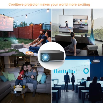 Projector with 5G WiFi Support, Ultra HD 1080P, Projector with 16000 Lumens for Home Cinema, Compatible with Smartphone 2