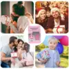 Children's Money Saving Bank Deposit Box Intelligent Voice Mini Safe and for Kids with Pass Code (Pink, Button Color) 6